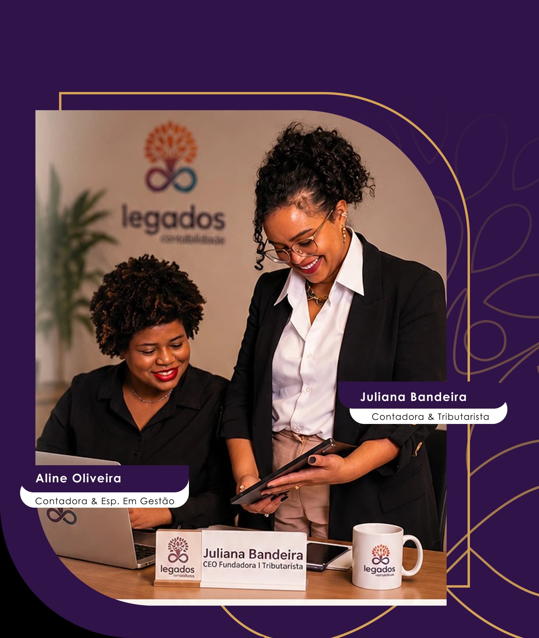Fundadoras Juliana Bandeira e Aline Oliveira Conversando